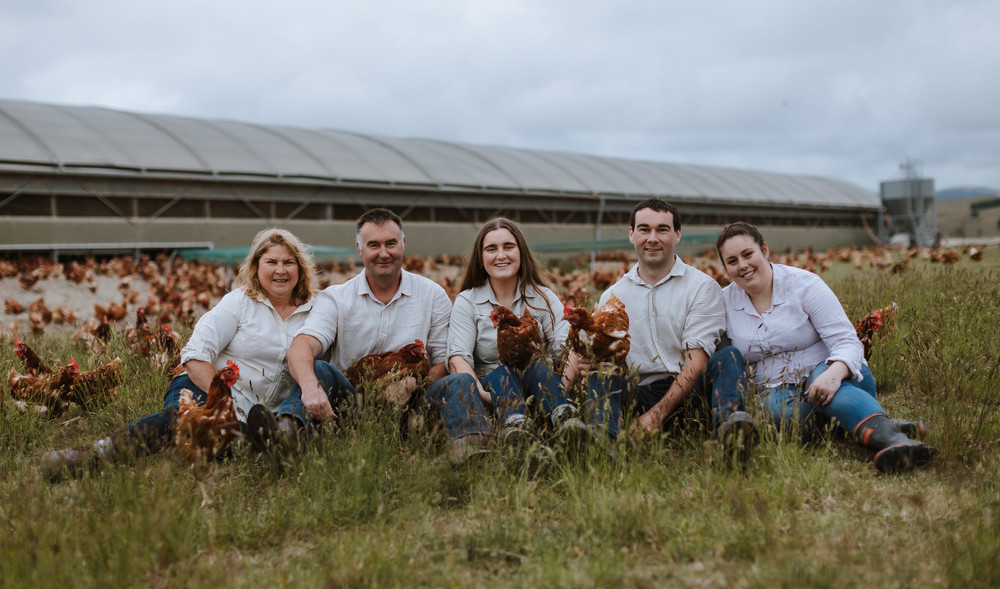 The Craig family at Bowalley Free Range